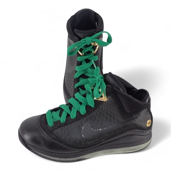 Nike Air Max LeBron James Men's Shoes Size 8.5 Black High Tops 375664-001 - Picture 6 of 16